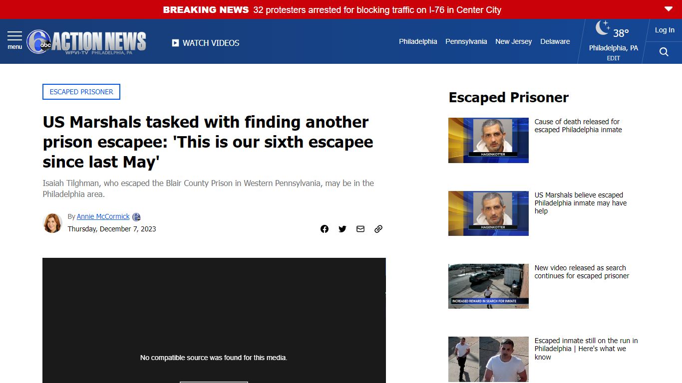 Isaiah Tilghman wanted: US Marshals in Philadelphia tasked with finding ...